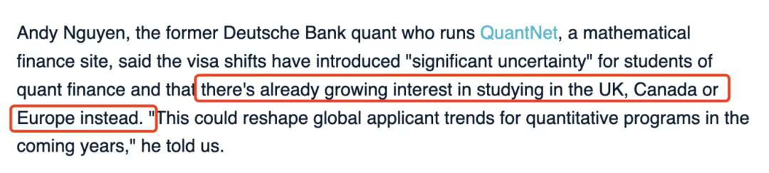 川普签证新政,直接把Quant留学生逼上绝路